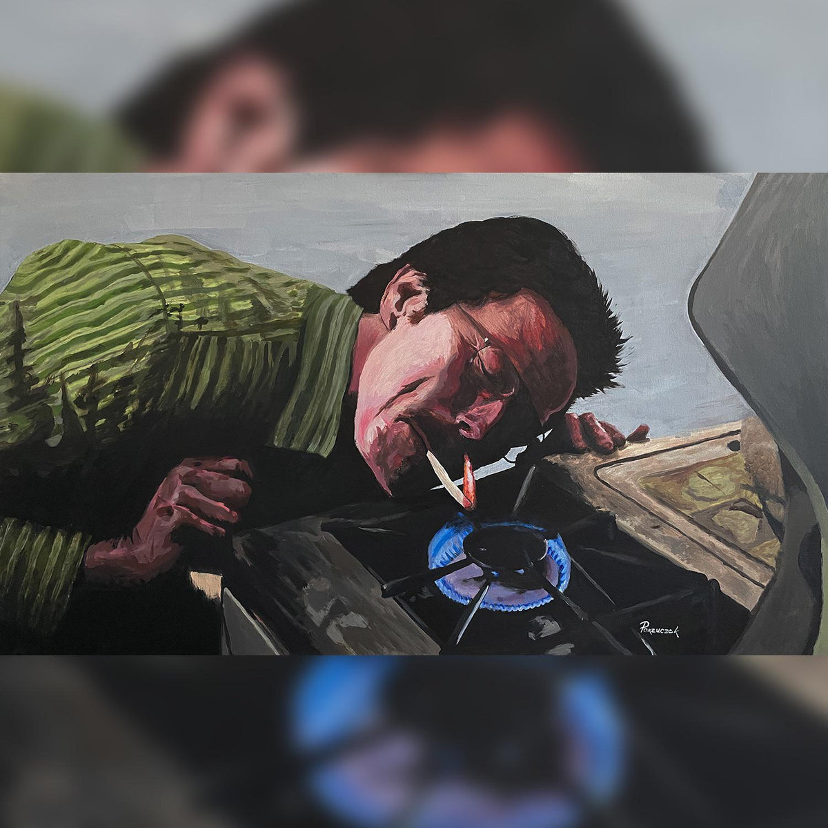 So I painted Walter smoking weed for the first time : r/breakingbad