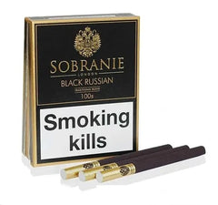 Sobranie Black Russian cigarettes pack