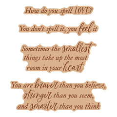 Spellbinders - Press & Foil Plate + Die set - Classic Pooh Baby - Sweet Sentiments