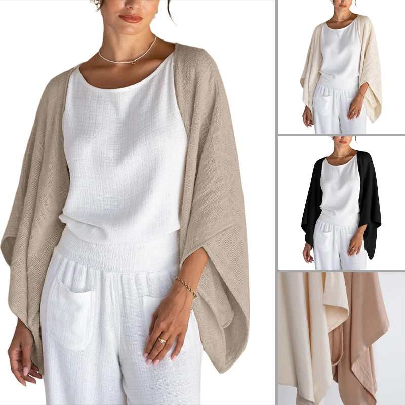💝 CARDIGAN LIN ÉTÉ - 3/4 manches - Coupe ample - Promotion 19,99€ (3h seulement!)