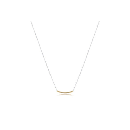 ENEWTON DESIGN ED N16SSBBSMG 16" NECKLACE STERLI1NG MIXED METAL - BLISS BAR SMALL GOLD