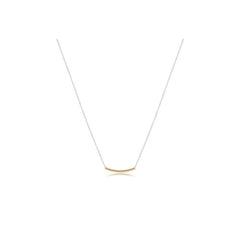 ENEWTON DESIGN ED N16SSBBSMG 16" NECKLACE STERLI1NG MIXED METAL - BLISS BAR SMALL GOLD