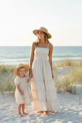 SS Girl's Dress Karina Dress (tan gingham)