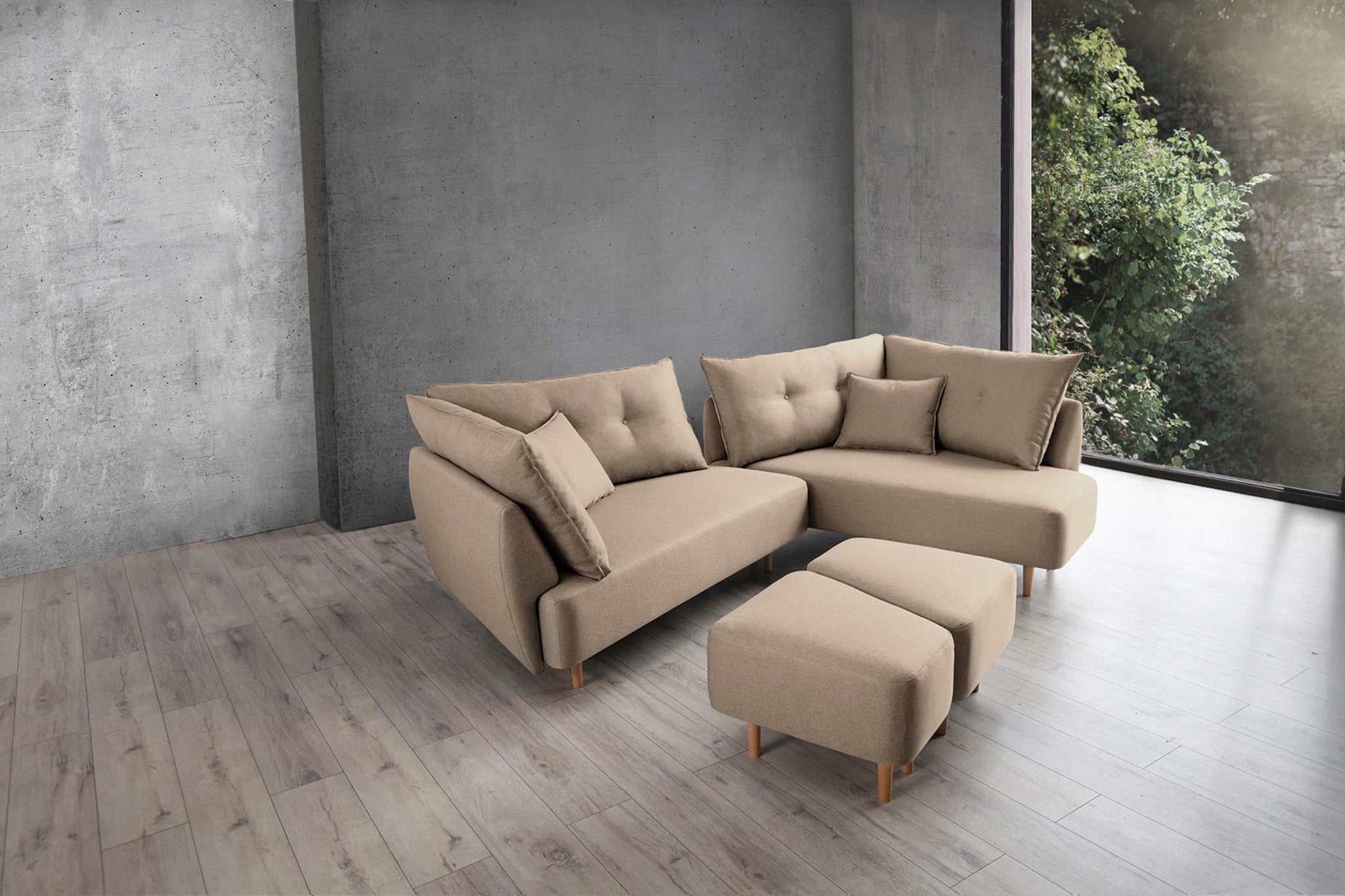Modulares Sofa Mike mit Schlaffunktion - Livom
