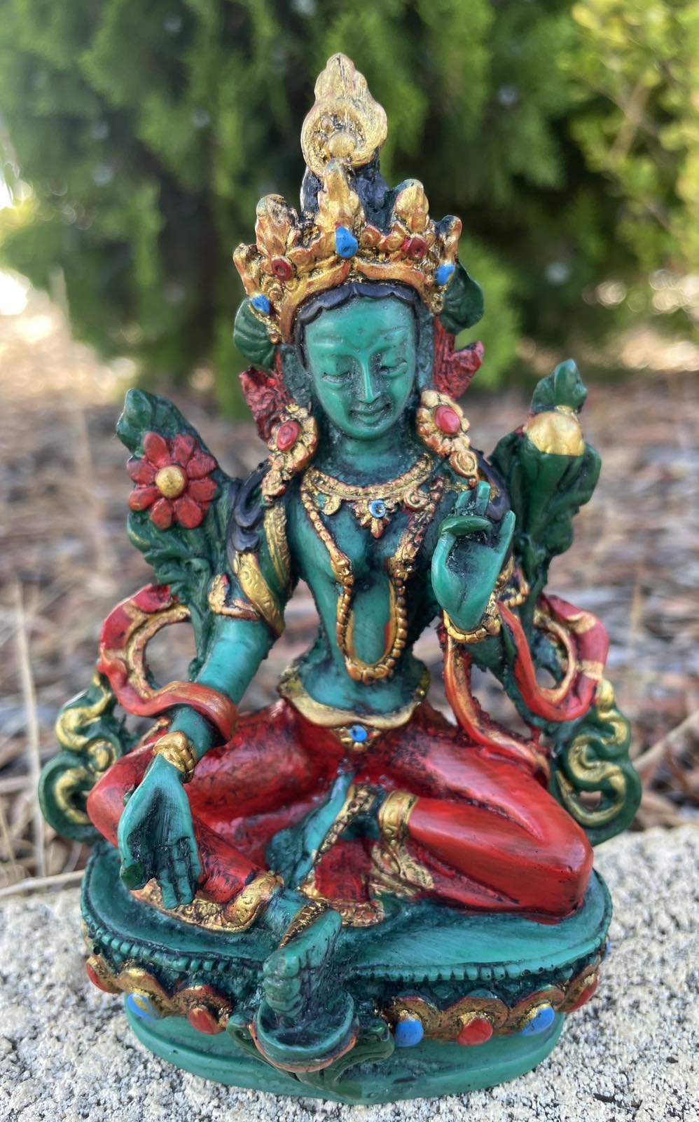 Green Tara Statue-Goddess-Resin Statue