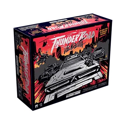 Boîte du jeu de société Thunder Road Vendetta : Maximum Chrome - FR - 2-6 joueurs, 45 - 75 min, 10 ans+ | AdventureBox