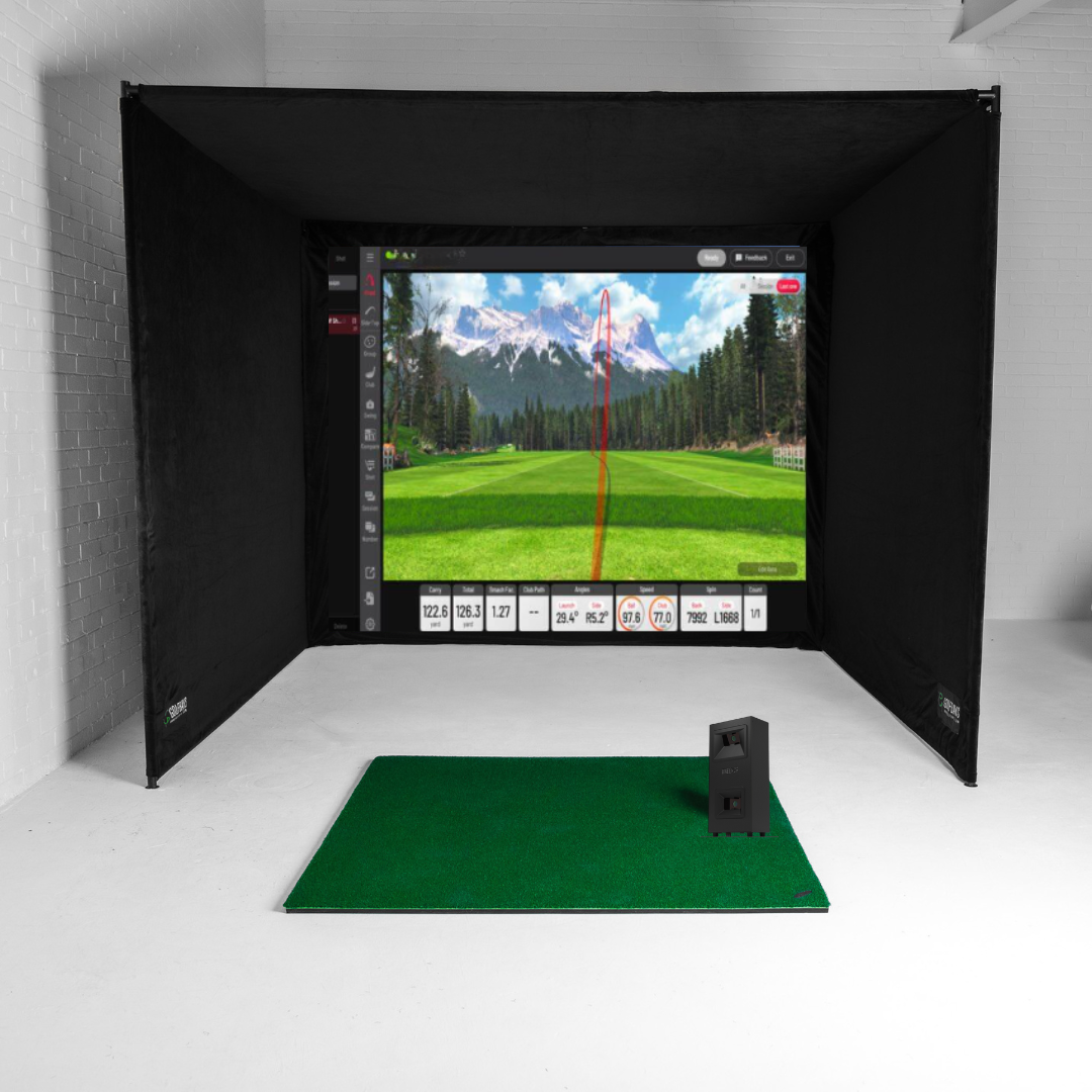 Uneekor Eye Mini Lite SimBox Home Golf Simulator Full Package