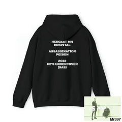 Unisex A-Sparta Hergest Assassination (Poison) He’s Undercover SAS Heavy Blend™ Hooded Sweatshirt Hoodie