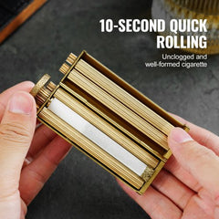 VEVOR Cigarette Rolling Machine, Solid Brass Cigarette Roller, Manual Tobacco  Rolling Machine Fits Up to 70mm Paper, Vintage & Luxurious Gift for  Father's Day, Birthday