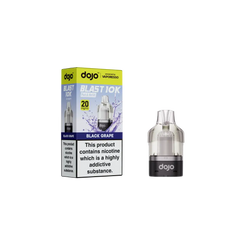 Black grape vape pod and packaging for Vaporesso Dojo Blast with CoreX Mesh Coil