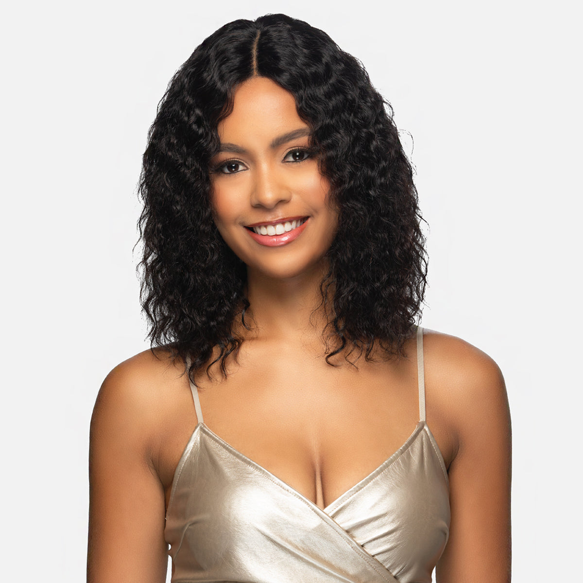 Vivica Fox 100% Brazilian Natural Remy Human Hair Wet & Wavy Lace Part Wig - COOL