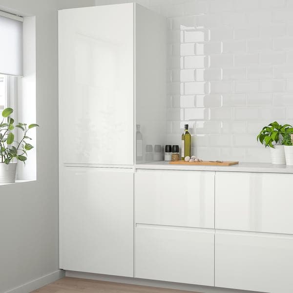 VOXTORP - Door, high-gloss white, 60x100 cm - best price from Maltashopper.com 00397487