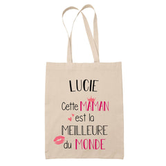 Tote Bag Lucie Meilleure Maman - Planetee