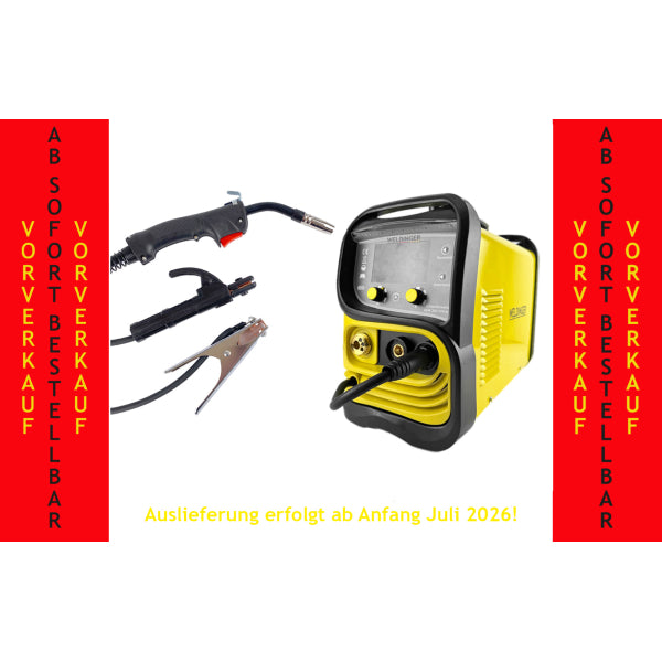WELDINGER MEW 200 SYN eco synergischer MIG-MAG-Schweißinverter 2T/4T Spot 200 A
