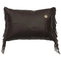 Yosemite Western Leather Accent Pillow made in the USA - Your Western Decor