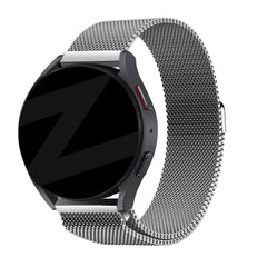Bandz Huawei Watch GT 5 - 46mm Milanese Loop Armband (Silber)