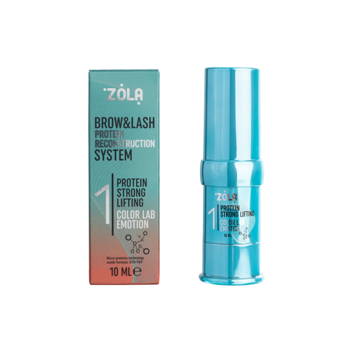 Stap 1 van Color Lab Emotion systeem voor wimper en brow lift